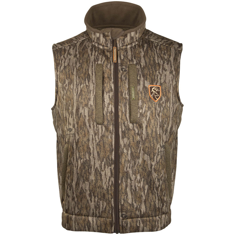 Drake Scent Control Non-Typical Silencer Vest With Agion Active in Mossy Oak Bottomland Color